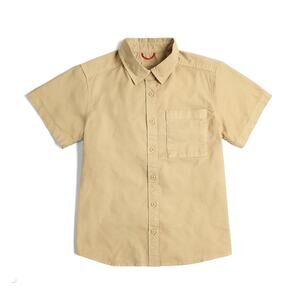 Topo Designs Beige Short Sleeve Button Down Shirt XXL Organic Cotton